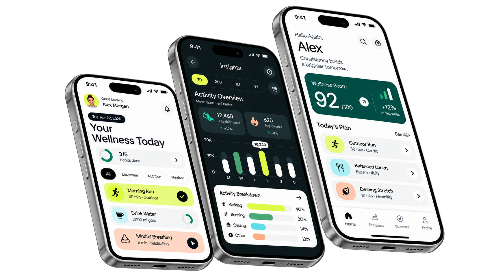 Examples of mobile app interfaces
