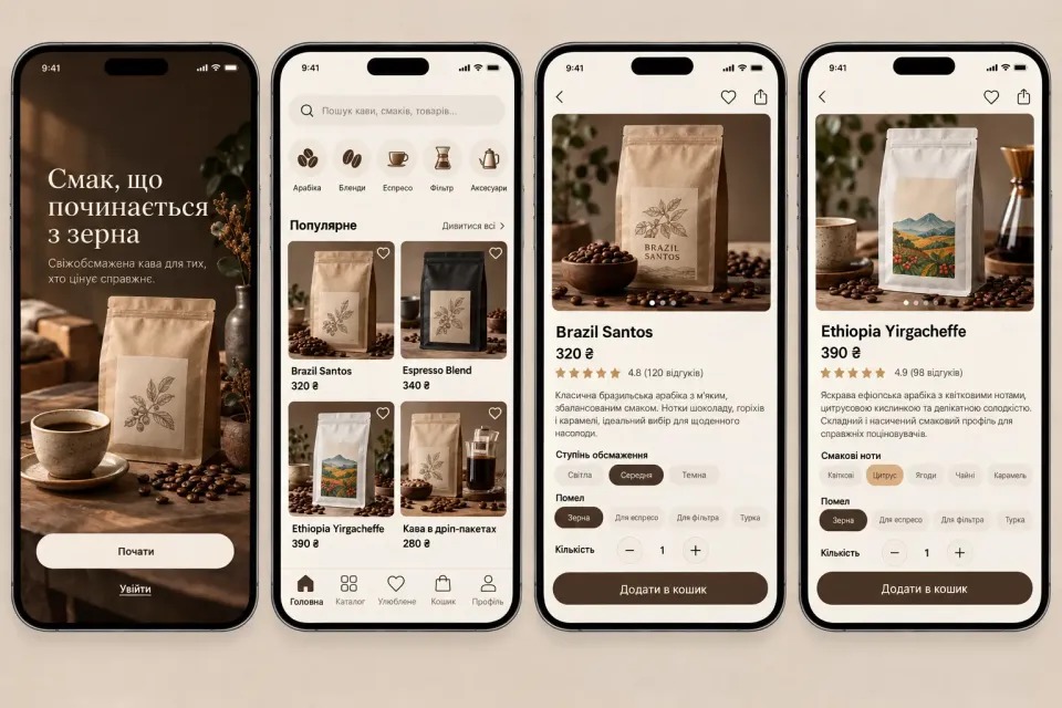 A Mobile Coffee Bean Shop: Turning Roast Selection into a Simple Buying Experience